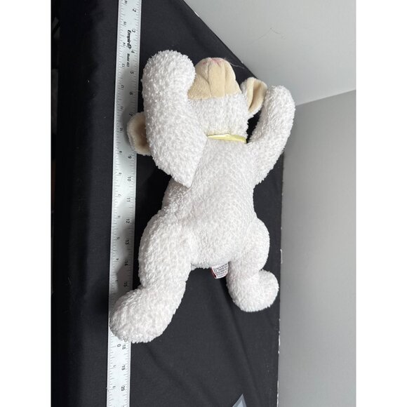 Ty 1998 Doodle Plush Lamb White With Yellow Bow 9" Stuffed Toy Soft Cuddly Colle - Picture 6 of 6